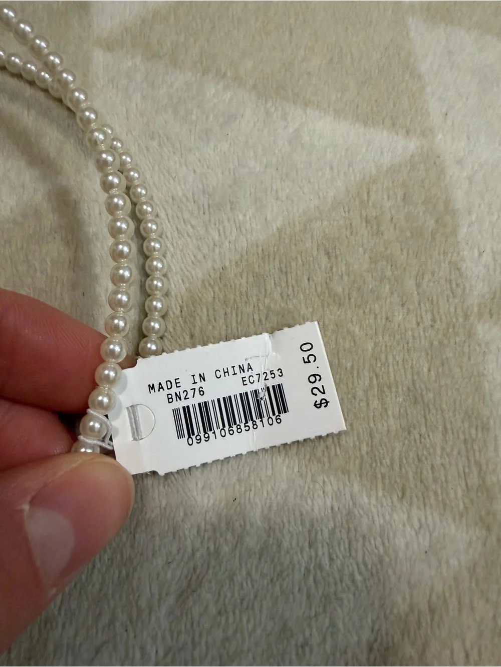 J crew Double pearl headband